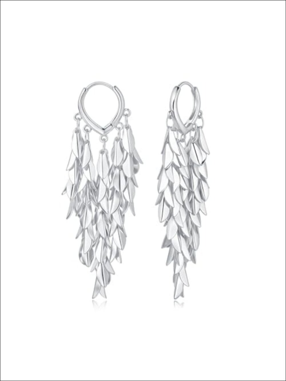 Gold Plated Chandelier Tassel Dangle Drop Earrings for Women
